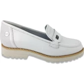MAMMAMİA D22YA-3245 EVA TABAN LOAFER DERİ KADIN AYAKKABI - 3