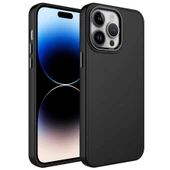 Vendas iPhone 14 Pro Uyumlu (14 Pro) Luna Serisi Metal Çerçeve ve Buton Tasarımlı Silikon Kılıf - 2