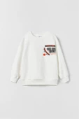 ERKEK ÇOCUK BİSİKLET YAKA DESENLİ PAMUK SWEAT - 10