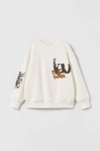 ERKEK ÇOCUK BİSİKLET YAKA DESENLİ PAMUK SWEAT - 4