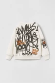 ERKEK ÇOCUK BİSİKLET YAKA DESENLİ PAMUK SWEAT - 2