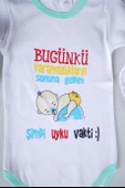 YENİ SEZON BUGÜNKÜ YARAMAZLIKLARIN SONUNA GELDİM YAZILI BEBEK ÇOCUK UZUN KOL PAMUK BADY ZIBIN - 11