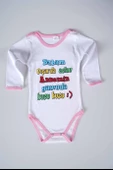 YENİ SEZON BABAM DIŞARDA ASLAN YAZILI BEBEK ÇOCUK UZUN KOL PAMUK BADY ZIBIN - 7