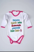 YENİ SEZON BABAM DIŞARDA ASLAN YAZILI BEBEK ÇOCUK UZUN KOL PAMUK BADY ZIBIN - 5
