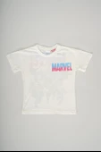 ERKEK ÇOCUK MARVEL BASKILI SIRT DETAYLI PAMUK ŞORTLU TAKIM - 2