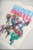 ERKEK ÇOCUK MARVEL BASKILI SIRT DETAYLI PAMUK ŞORTLU TAKIM - 5