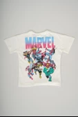 ERKEK ÇOCUK MARVEL BASKILI SIRT DETAYLI PAMUK ŞORTLU TAKIM - 4