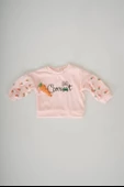 KIZ BEBEK CARROT FİGÜRLÜ BİSİKLET YAKA KADİFE TAKIM - 2