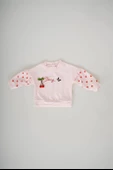 KIZ BEBEK KİRAZ CHERRY FİGÜRLÜ KADİFE TAKIM - 11