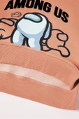 ERKEK ÇOCUK AMONG US BASKILI KAPŞONLU SWEATSHİRT thumbnail 3