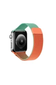 Apple Watch 1 2 3 4 5 6 7 Se Uyumlu   42 Mm/44 Mm/45 Mm Hasır Örgü Metal Mıknatıslı Milano Kordon - 5