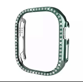 Apple Watch Ultra 49mm Kılıf Kasa Koruyucu Taşlı 360 Tam Koruma Kapak Gard - 6