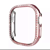 Apple Watch Ultra 49mm Kılıf Kasa Koruyucu Taşlı 360 Tam Koruma Kapak Gard - 10