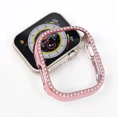 Apple Watch Ultra 49mm Kılıf Kasa Koruyucu Taşlı 360 Tam Koruma Kapak Gard - 11