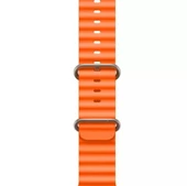 Apple Watch Kordon 3 4 5 6 7 8 SE Ultra Serisi 42 Mm/44 Mm/45Mm/46MM/ 49Mm Uyumlu Ocean Silikon Spor Kayış - 7