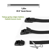 Evolite Streç Kemer  Gri 1.35mt - 4