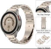 Samsung Galaxy Watch 4 5 6 7 FE 40 40 44 Classic 42 43 46 47 mm Kordon 1-1 Uyumlu Klipsli Metal Kordon 04 - 12