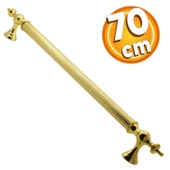 Çukurca Sürgülü Kapı Çekme Kolu Tutma Kulpu Kulbu Çelik Dış Kapı Tutamağı Kol Gol Altın 70 Cm thumbnail 1