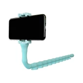 Tüm Telefonlar Için Solucan Lazy Holder Telefon Tutucu Turkuaz - 1