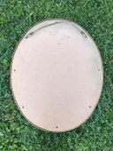 Vintage Plastik Çerçeveli Oval Ayna 78x62 cm - Dekoratif Ayna - 4