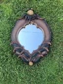 Vintage Plastik Çerçeveli Ananas Figürlü Ayna 45x68cm Hasarlı - Dekoratif Ayna - 7