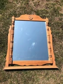 Vintage Oymalı Şifoniyer Aynası 74x102 cm - Dekoratif Standlı Ayna - 7