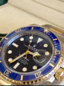 Rolex Submariner 41mm Altın Çelik Kordon Erkek Kol Saati 126613LB - 9