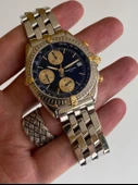 Breitling Chronomat 40mm Altın Çelik Kordon Erkek Kol Saati B13048 2. El thumbnail 11