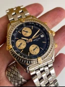 Breitling Chronomat 40mm Altın Çelik Kordon Erkek Kol Saati B13048 2. El thumbnail 12