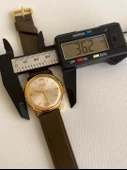 GUB Glashütte 03758 Altın Kaplama Vintage Kurmalı Kol Saati 36mm - 5