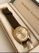 GUB Glashütte 03758 Altın Kaplama Vintage Kurmalı Kol Saati 36mm - 1