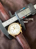 Patek Philippe Chronograph 18K Altın Erkek Kol Saati 5170J-001 - 10