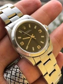 Rolex Oyster Perpetual Safir Cam Çelik Kol Saati 30 mm Unisex - 8