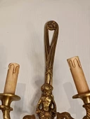 Antika 2 Kollu Pirinç Duvar Aplik 62x24x21cm 1 Adet - 3