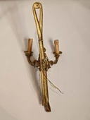 Antika 2 Kollu Pirinç Duvar Aplik 62x24x21cm 1 Adet - 5