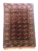 ANTİK İRAN TÜRKMEN EL DOKUMASI YÜN HALI 145x104cm 1.5m2 - 1