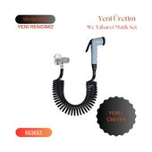 Plasyay Spiral Şattaf Başlıklı Taharet Matik 3/8 Rekor Bağlantılı Setler - 1