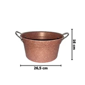 Piev Şan Granit Kulplu Süzgeç Bakır - 3