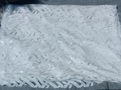 Pullu Nakışlı Beyaz Dantel Abiyelik Gelinlik Tül Kumaş 1,30x30m - 2