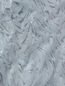 Pullu Nakışlı Beyaz Dantel Abiyelik Gelinlik Tül Kumaş 1,30x30m - 1