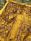 El İşi Otantik İşlemeli Boncuklu Taşlı Kadife Masa Örtüsü 101x108cm 012 - 5
