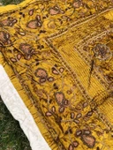 El İşi Otantik İşlemeli Boncuklu Taşlı Kadife Masa Örtüsü 101x108cm 012 - 6