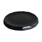 Melamin Yassı Yuvarlak Servis Tabağı Siyah 25cm - Melamin Sunum Tabağı - 1