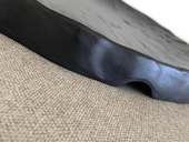Melamin Yassı Yuvarlak Servis Tabağı Siyah 25cm - Melamin Sunum Tabağı - 4