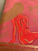 Kadın Nü Yağlı Boya Kanvas Tablo 70x40cm thumbnail 9