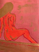 Kadın Nü Yağlı Boya Kanvas Tablo 70x40cm thumbnail 10