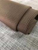 Airfile Kumaş - Kuş Gözü Döşemelik Kahverengi Fileli Kumaş thumbnail 4