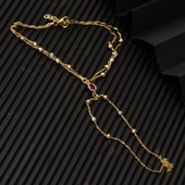 14 Ayar Top Altınlı Şahmeran Bileklik thumbnail 4