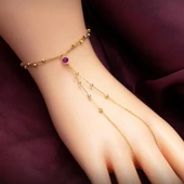 14 Ayar Top Altınlı Şahmeran Bileklik thumbnail 2