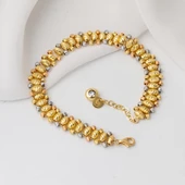 14 Ayar Altın Top Top Bileklik thumbnail 5